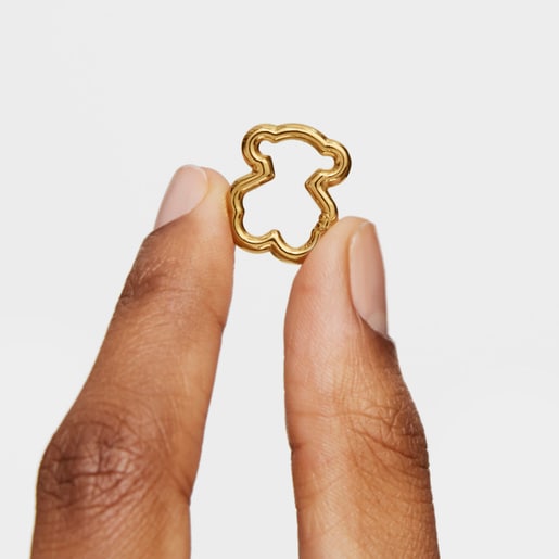 Small Gold Hold Bear Ring