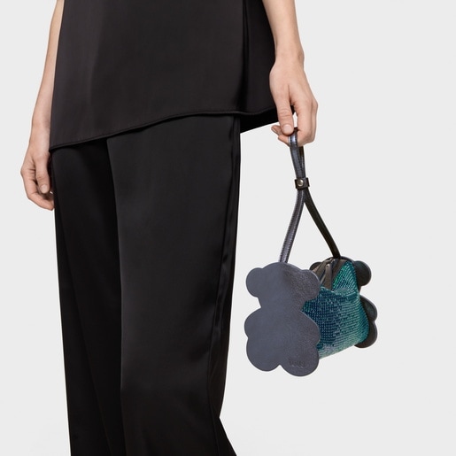 حقيبة كتف باللون الأزرق الداكن من تشكيلة TOUS Salsi