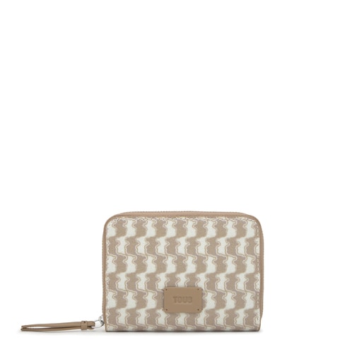 Billetera mediana beige TOUS Double Way Bear