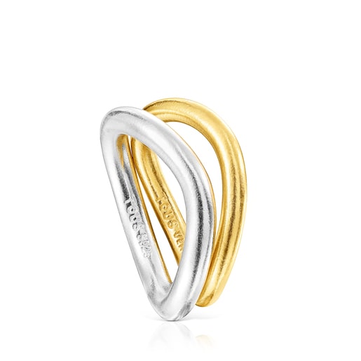 Tous Hav – Sada dvou prstenů ze stříbra a žlutého stříbra Vermeil