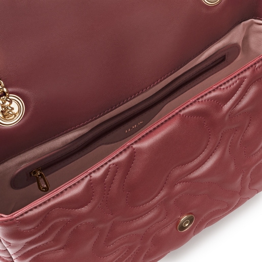 Средняя бордовая сумка-кроссбоди Kaos Dream с клапаном