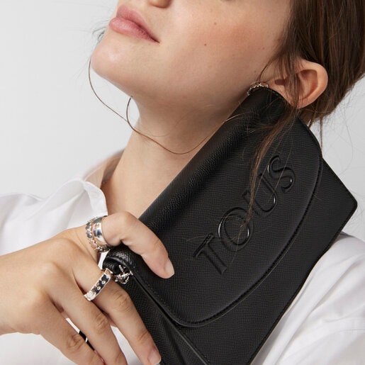 ブラックのスモールクロスボディバッグ T Pop