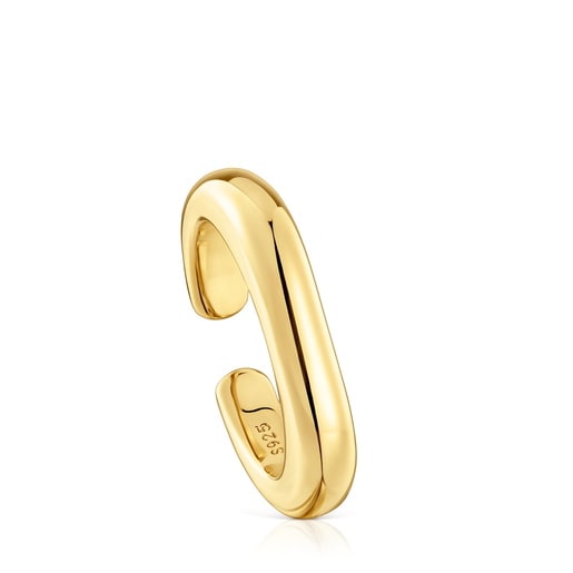 18kt gold plating over silver open Ring Line