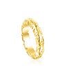 Anillo Straight XL con baño de oro 18 kt sobre plata