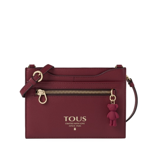 Pochette Porte-cartes à bandoulière TOUS Pop bordeaux