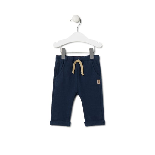 Boys plain and striped outfit in Black navy blue