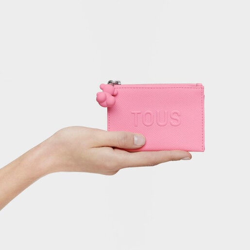 Portacarte con portamonete rosa TOUS La Rue New