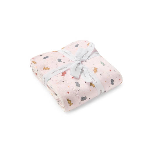 Fleece baby blanket in Charms pink