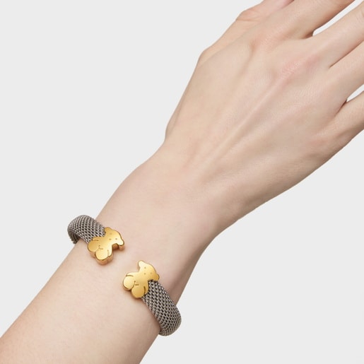 Mesh Gold Bangle