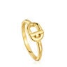 Anillo pequeño con baño de oro 18 kt sobre plata TOUS MANIFESTO
