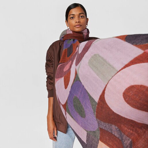 Black jacquard TOUS Mimic Foulard