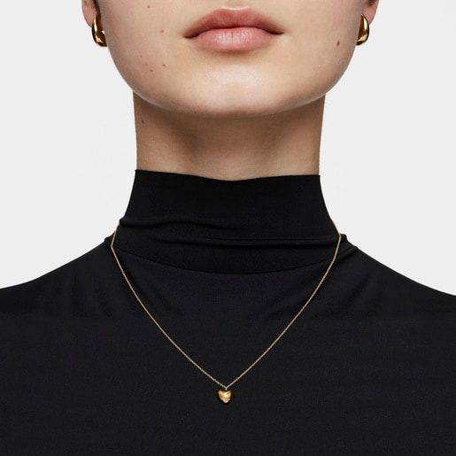 Short gold heart Necklace My Other Half