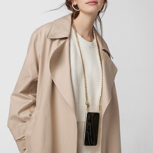 クリア＆ブラックのハンギングカバー Delray 11 Samba Chain