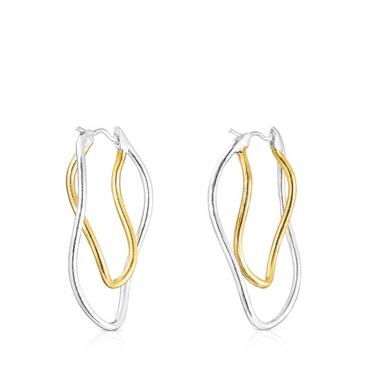 TOUS Hav bicolor ellipse Earrings | Westland Mall