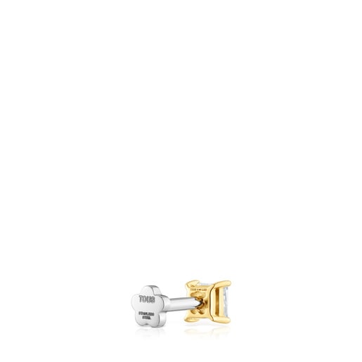 14kt gold Ear piercing with 0.16ct lab-grown diamond Shine LGD