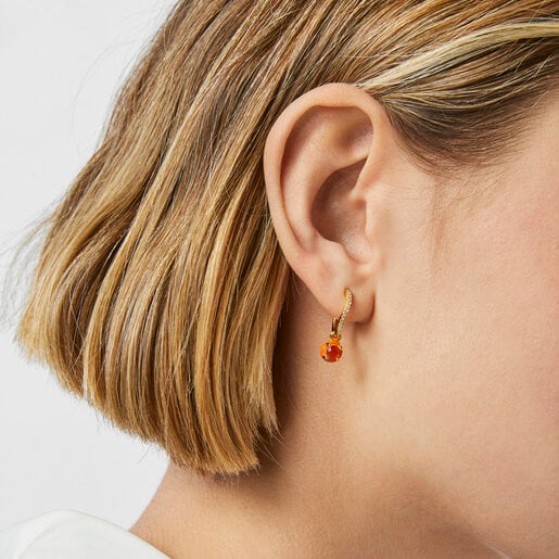 TOUS Vibrant Colors Earring with carnelian and colored enamel