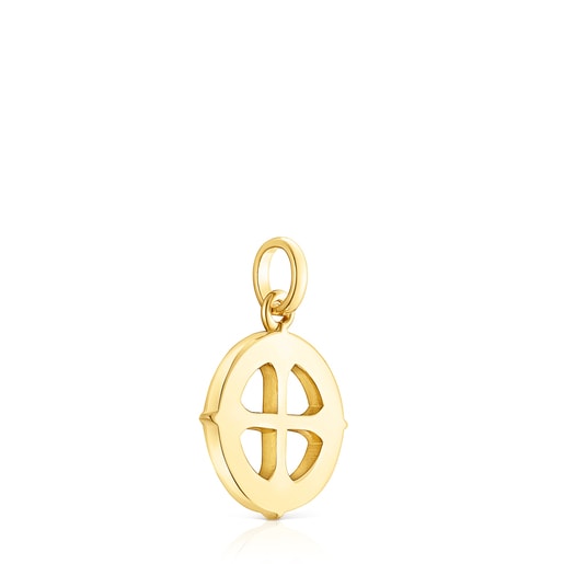 Medalla cruz con baño de oro 18 kt sobre plata Tamara Falcó X TOUS