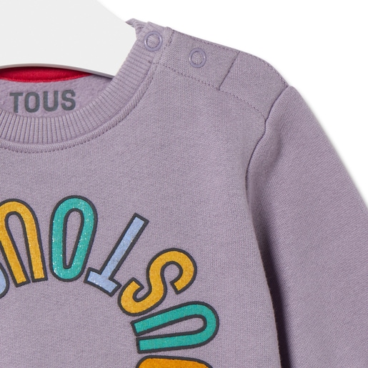 Circular TOUS logo sweatshirt in Casual lilac