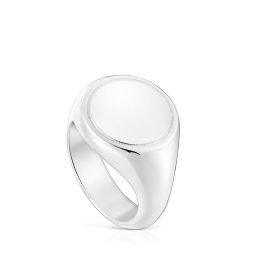 Bague chevalière en argent 15 mm TOUS Basics