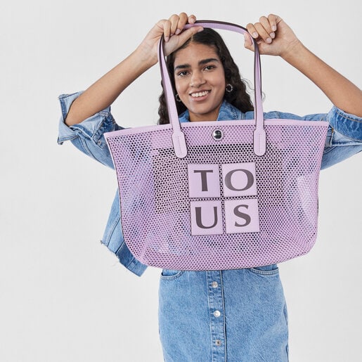 Cabas TOUS Net mauve