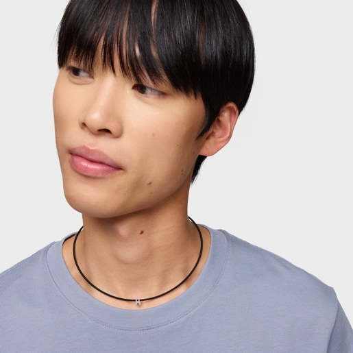 7 mm silver letter H Charm TOUS Mesh Tube