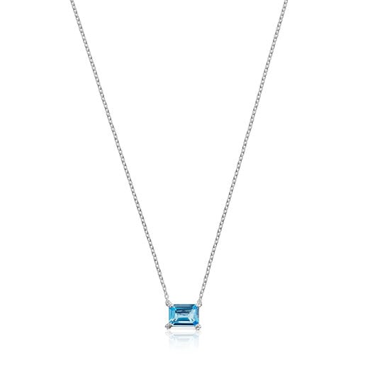 Silver Color Pills Necklace with topaz | TOUS