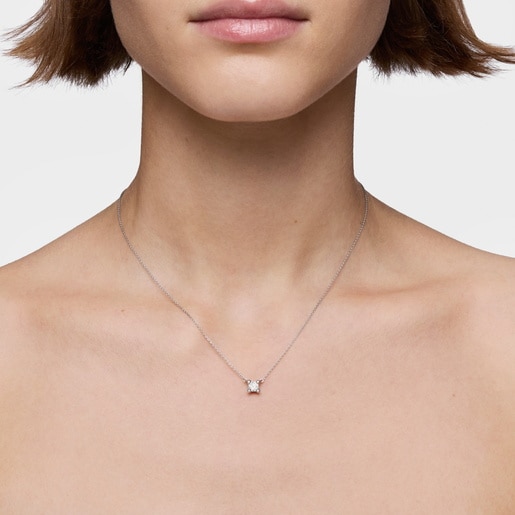 Gargantilla de platino con diamante creado en laboratorio 0,37 ct Shine LGD