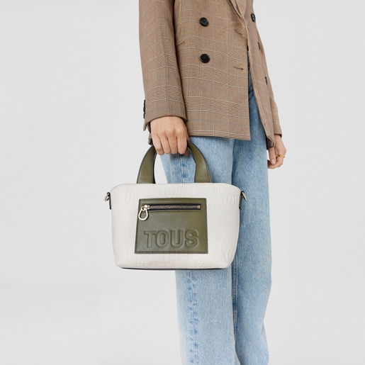 Small beige and khaki Tote bag TOUS Nanda