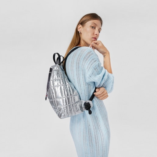 Mochila plateada TOUS Empire Padded
