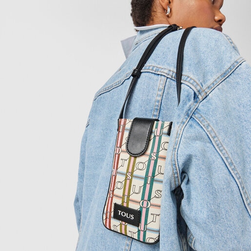 Бежево-черный чехол для мобильного телефона TOUS Crossroad