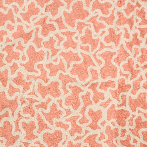 Toalha de praia de menina Glit cor-de-rosa