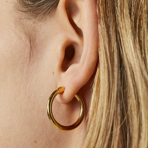 TOUS Basics small Earrings in Silver Vermeil | TOUS