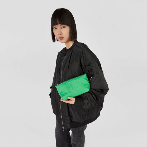 グリーンカレーのメイクポーチ TOUS Balloon Soft