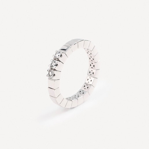 White gold Elastic ring with diamonds TOUS ATELIER