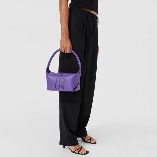 Lilac-colored leather TOUS Balloon Shoulder bag
