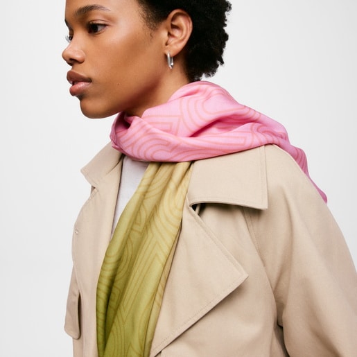Foulard rosa TOUS Lines Gradient Repeat