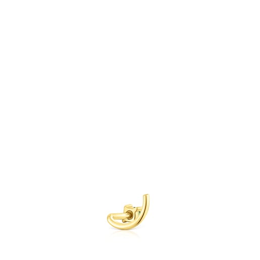 Oceľový Piercing do nosa TOUS St. Tropez Steel v zlatej farbe s chrómdiopsidom