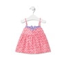 Vestido de tirantes de niña Logo rosa
