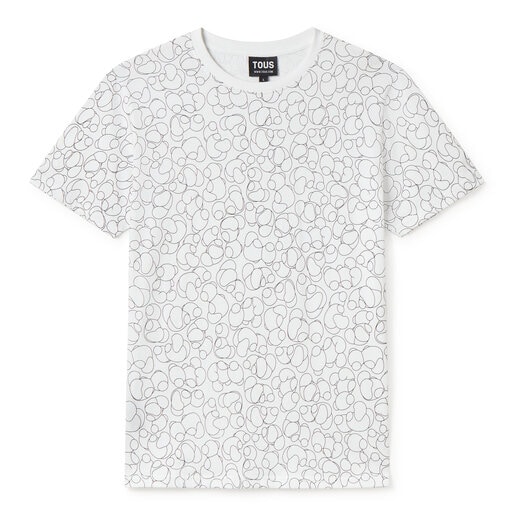 White short-sleeved T-shirt TOUS Bold Bear L