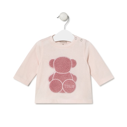 Bold Bear t-shirt in Casual pink