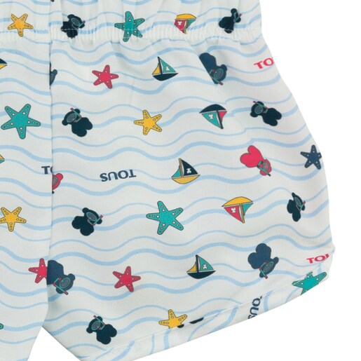 Short de playa Ocean Blanco