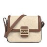 Medium beige and brown TOUS Icon Crossbody bag