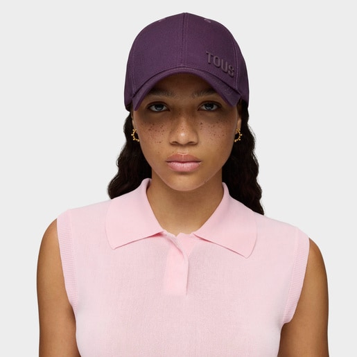 Casquette violette TOUS Logo Metal