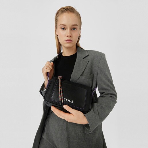 תיק צד TOUS Empire Padded בינוני בצבע שחור