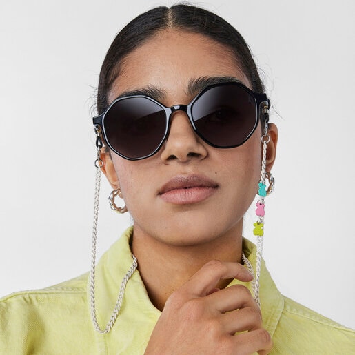 Cadena para mascarilla y gafas Bears Chain blanca