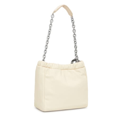 Medium beige Shoulder bag TOUS Jane Soft