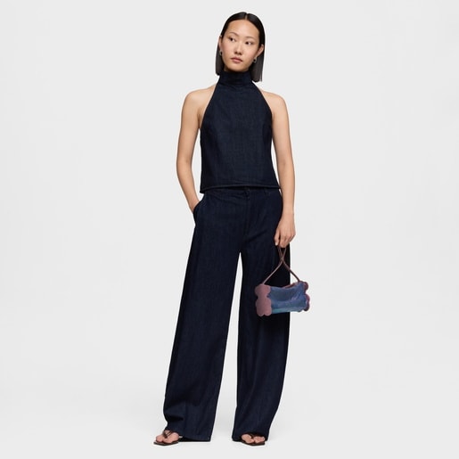 حقيبة كتف باللون العنابي من تشكيلة TOUS Salsi