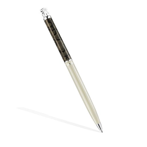 Steel TOUS Kaos Ballpoint pen lacquered in beige | TOUS