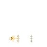 Gold Strip earrings with diamonds Les Classiques