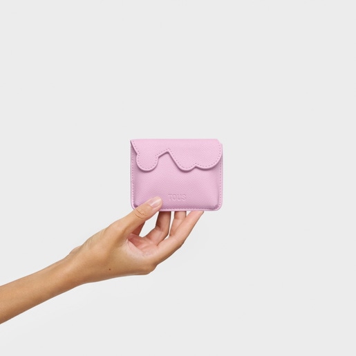 حامل بطاقات وكيس نقود باللون الموف من التشكيلة TOUS Bear